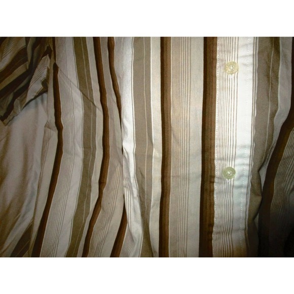 Chaps X Large Striped Shirt Button up short Sleeve shirt - Picture 5 of 8
